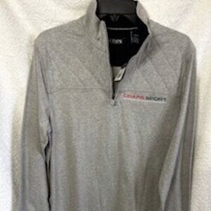 Chaps Sport Grey 1/4 zip pullover jacket NWT Men's Size S
